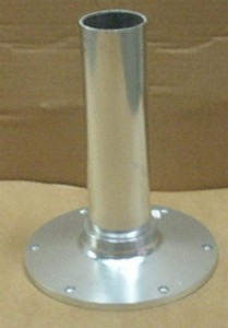 Garelick 75030 12 Aluminum Pedestal 12 Height 2 7 8 Dia 9 Dia Base 20345 Ebay