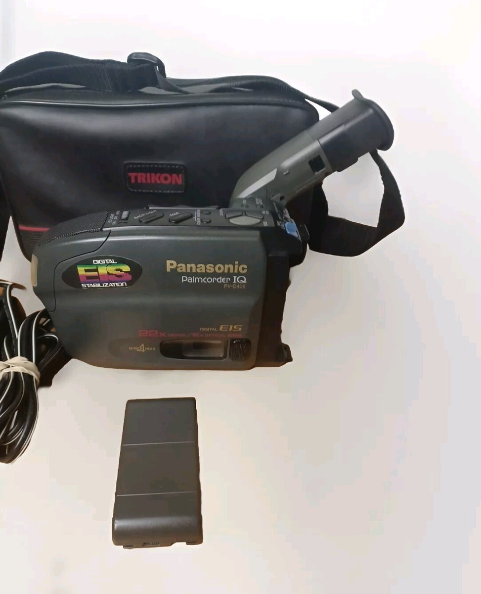 Panasonic Palmcorder IQ PV-D406 VHS-C Camcorder Includes Battery Panasonic Palmcorder IQ PV-D406 VHS-C Camcorder Includes Battery