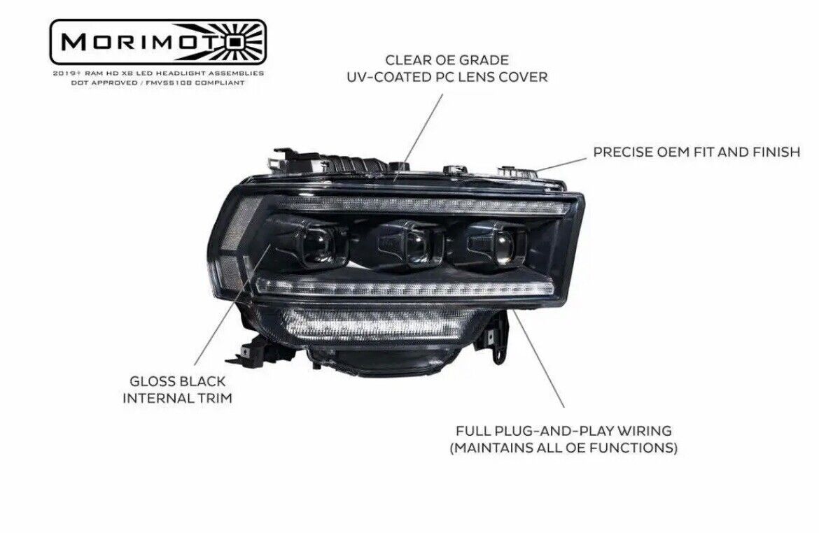 2019-2022 RAM HD (2500, 3500): Morimoto XB LED Headlights | eBay