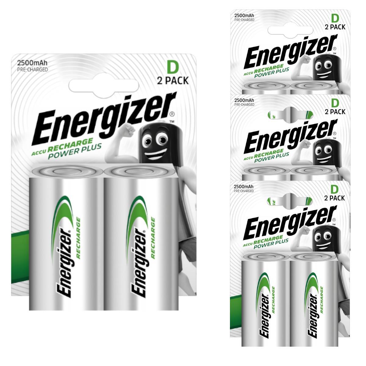 Energizer Power Plus D HR20 2500mAh Rechargeable Batteries x 2 - Image 11