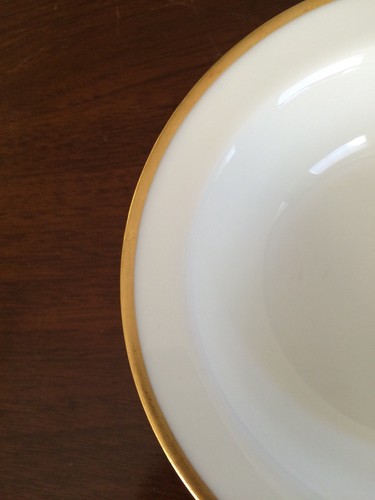 Haviland Limoges Sch. 20 Pattern: Donhoff Gold Trim Set of 3 Rim Cereal Bowls - Picture 3 of 4