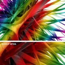 36W"x24H" LINEAR EXPLOSION by STUDIO ANTO - COLORFUL OVERLAP CHOICES of CANVAS
