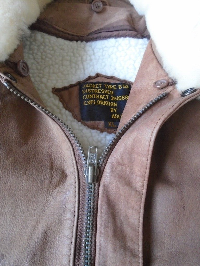 B-52 Leather Jacket Manufactured by Adler Size XL | eBay