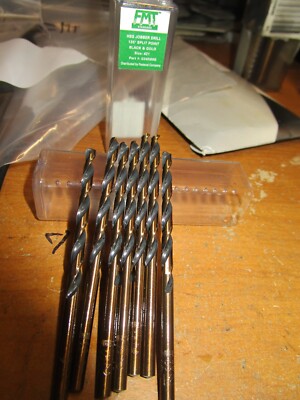 #21 HSS 135° Split Point Black and Gold Finish FMT  Jobber Drill QTY 7