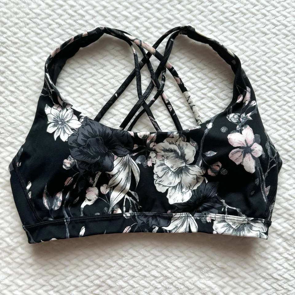 Sujetador deportivo Victoria’s Secret Incredible Essential con tiras en la espalda M floral oscuro Foto 2 de 4