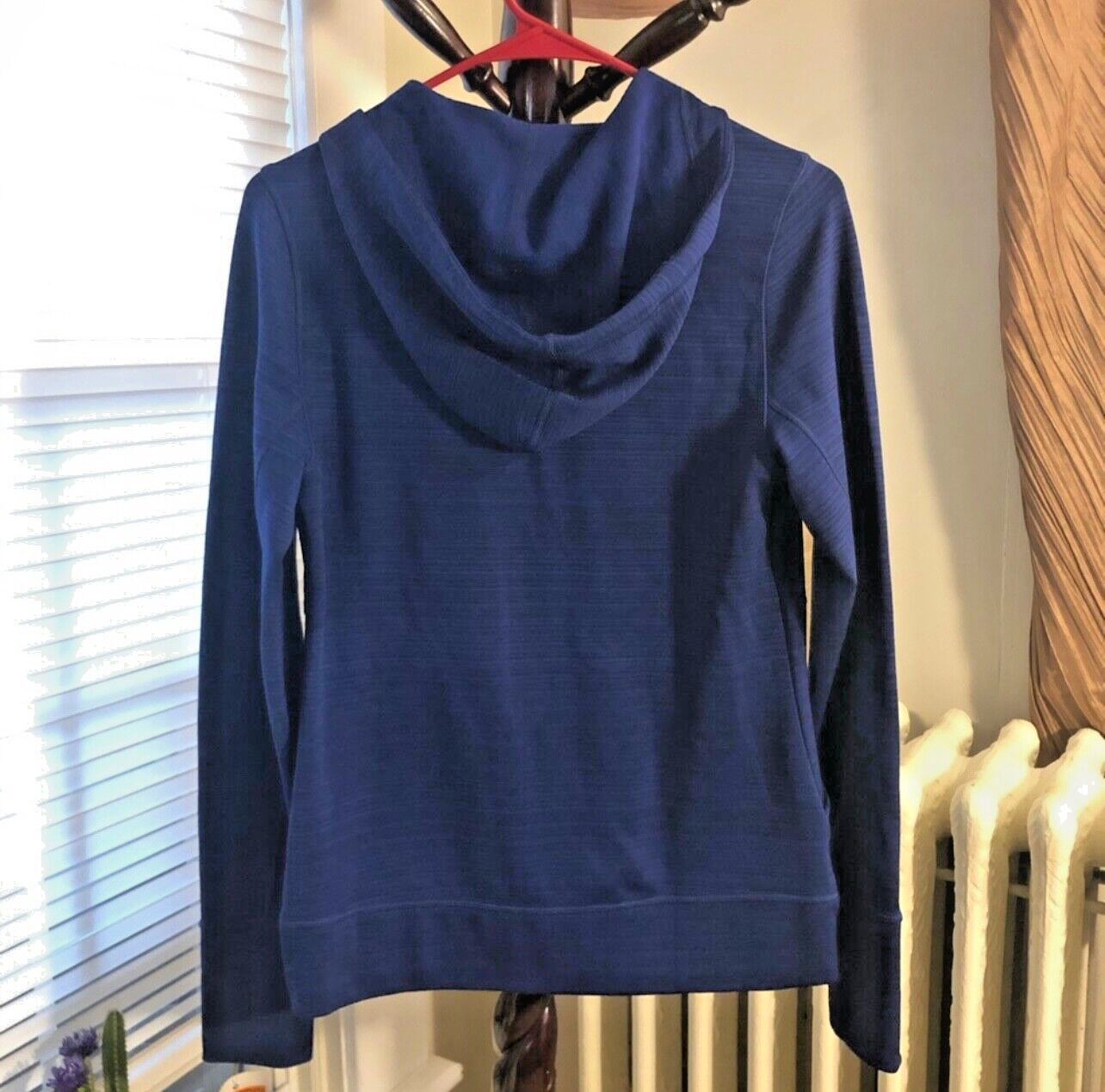 Felpa con cappuccio blu Fila Sport taglia XS manica lunga cerniera intera con cappuccio