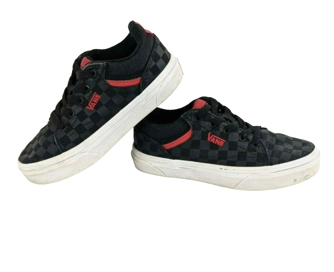 SAOLA Vans Sneaker Ragazzo Bambini Taglia 13 Nero Checkboard SK8 Skateboard Oxford