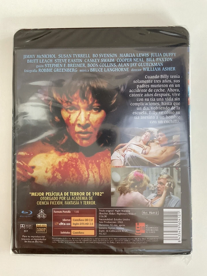Night Warning / Butcher, Baker, Nightmare Maker (1981) Blu-ray, Region B Import - Image 2 of 2