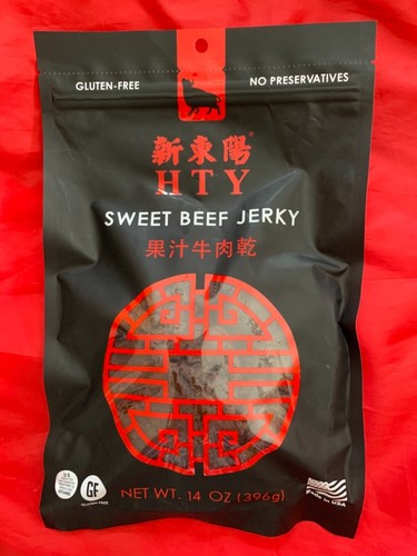 Hsin Tung Yang HTY Sweet Beef Jerky~Handcraft~No Preservatives~Made in USA  14 oz
