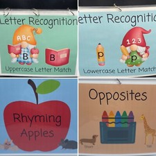 Prekindergarten Reading Phonics Set Activity Busy Book Games Educational Child