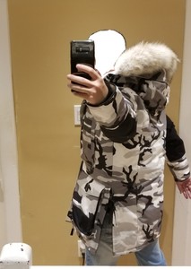 canada goose white camo parka