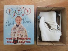 Vintage CAROL HEISS World Champion Size 7 Figure Skates in Box SKATING OLYMPIC