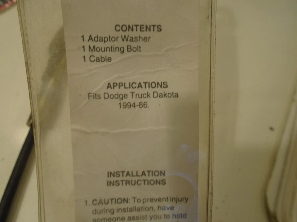 Cable de soporte de puerta trasera Dorman 38521 1986-1994 camión Dodge Dakota 17" Foto 4 de 4