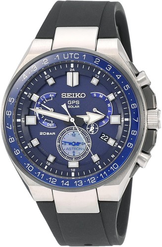 Good] SEIKO ASTRON GPS Solar Analog Rubber BLK GLD 8X42 0AE0 3 | eBay