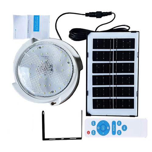 2PCS Solar Power Ceiling Pendant Light Remote Control Out/Indoor Lamp Waterproof - Picture 9 of 22