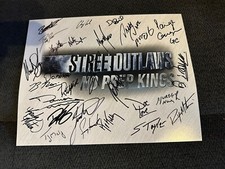 28 Street Outlaws No Prep Kings Signed 11 X14 Ryan Martin Kye Kelley Murder Nova