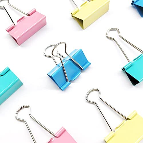 Extra Large Binder Clips 2 Inch 36 Pack Colored Binder Clips Paper