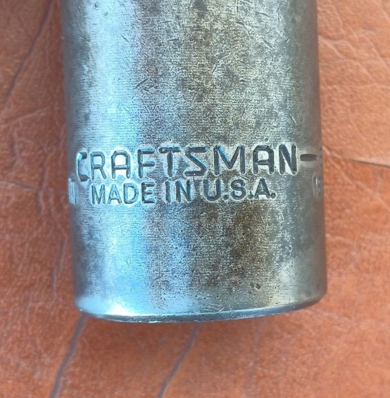 Craftsman USA 6pc 1/2" dr. 6 point Deep Metric socket lot 13, 14, 18, 19, 22, 27