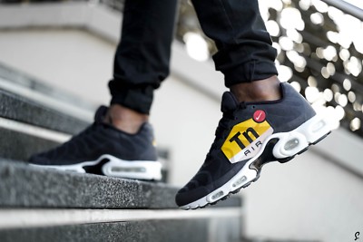 Nike Air Max Plus NS GPX Logo TN Black White Running AJ0877 Nike Air Max Plus NS GPX Logo TN Black White Running AJ0877