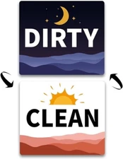 Dishwasher Magnet Clean Dirty Sign
