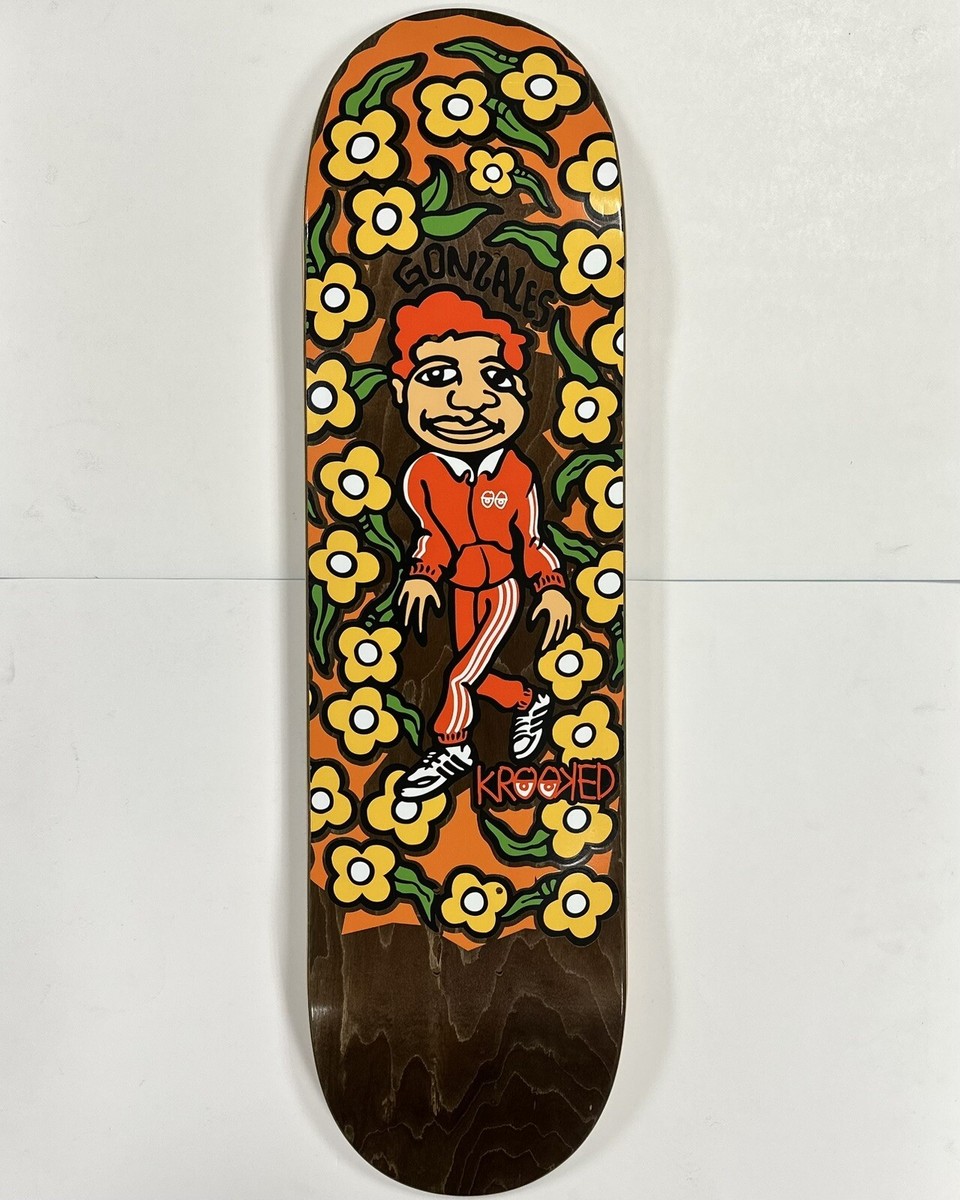 Krooked Mark Gonzales Sweatpants Gonz N Roses 8.5 Skateboard Krooked Mark Gonzales Sweatpants Gonz N Roses 8.5 Skateboard