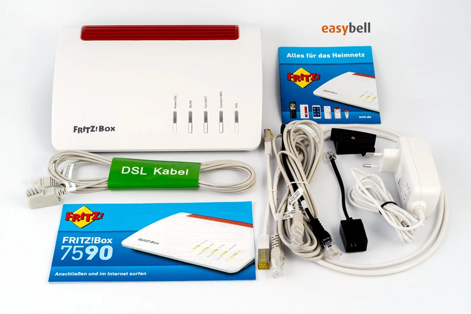 AVM FRITZ!Box 7590 Dual-Band WLAN Router, MU-MIMO, Supervectoring VDSL, wie neu - Bild 2 von 4