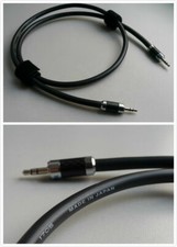 3.5mm to 3.5mm stereo Aux Audio Pure Copper Cable Japan Carbon Rhodium Plug
