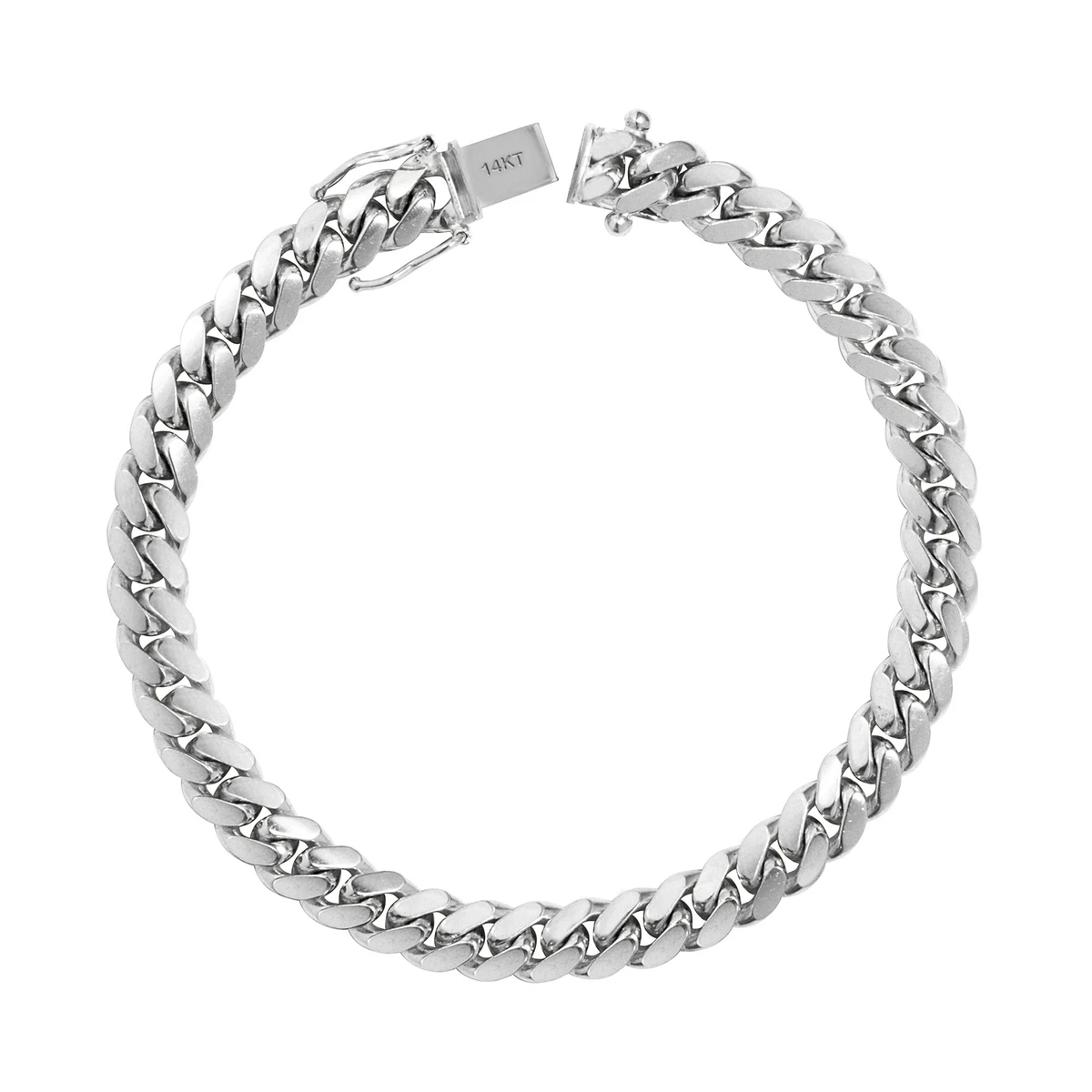Mens white gold chain cheap bracelet