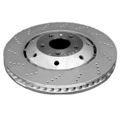 SHW Performance Front Driver Left 365mm Drilled Disc Rotor for Lambo Gallardo