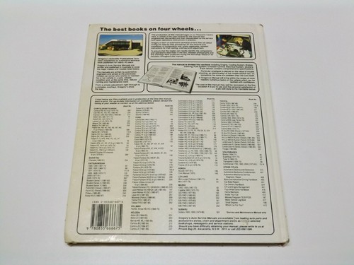 Gregorys SP No 249 Holden Commodore VN V6 1988-1990 Service Manual - Picture 7 of 9