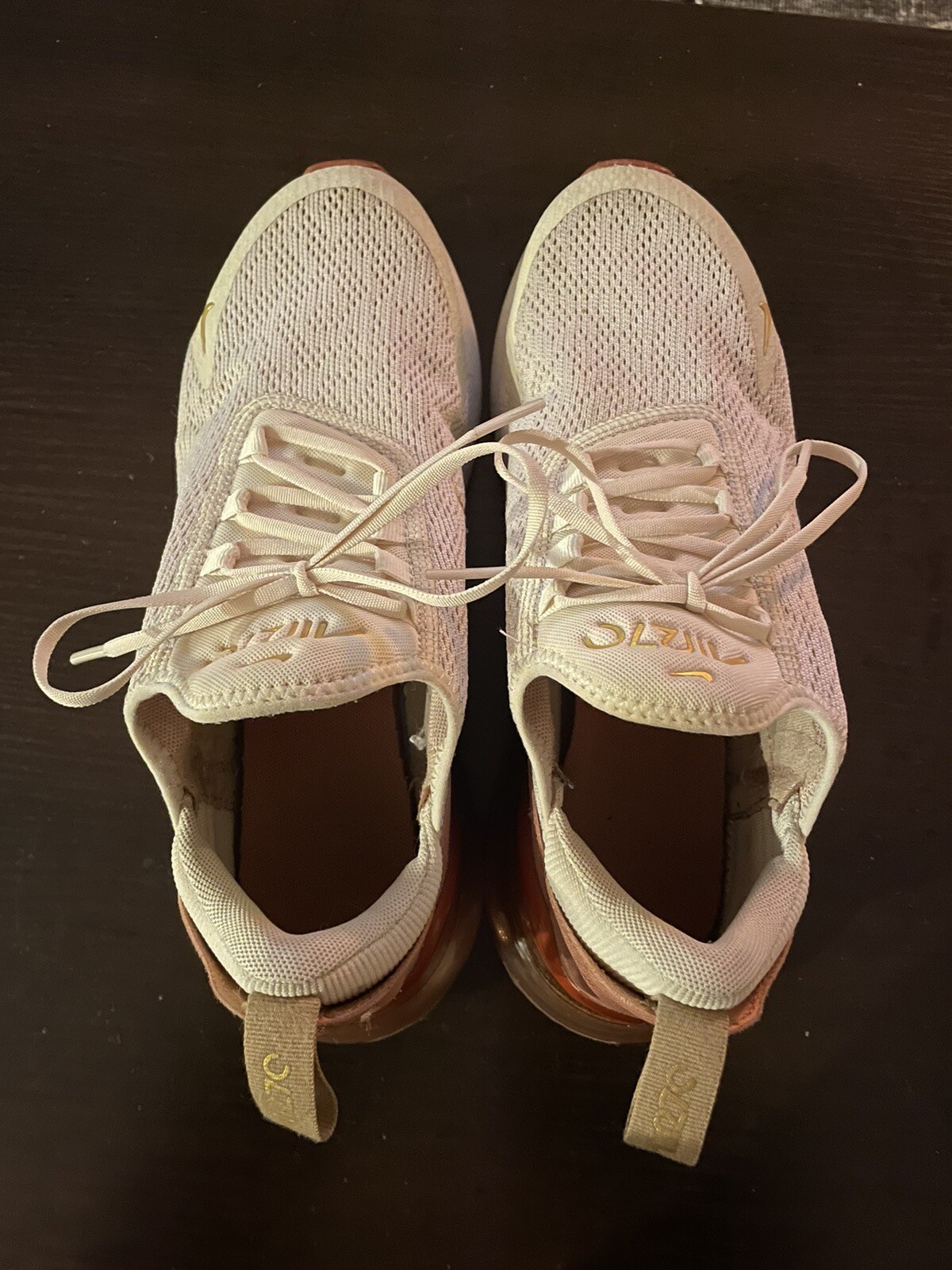 Nike Women’s Air Max 270 Light Cream Terra Blush Size… Gem