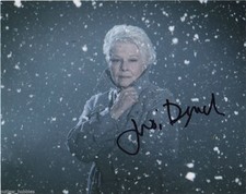 Judi Dench Bond Autographed Signed 8x10 Photo COA 1