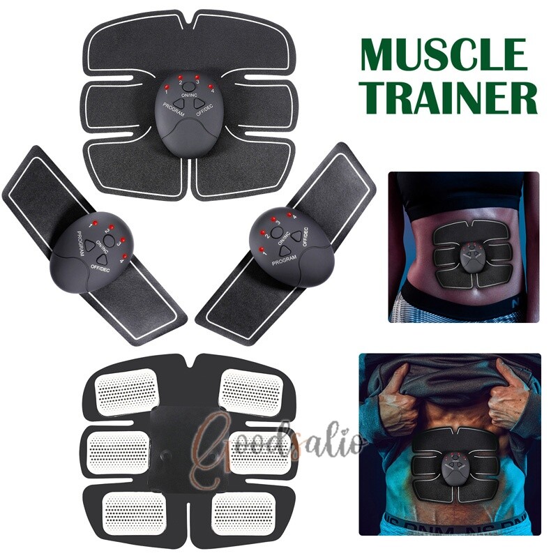 EMS Abdominal Muscle Toning Trainer Abs Toner Fitness Binder Gym Belt 6 Modes US