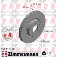 Zimmermann 2X Bremsscheibe Vorne Ø300 Mm InnenbelüFtet FüR Ford Mondeo V
