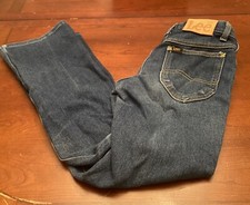 Vintage Lee Riders Jeans Dark Blue Stretch Denim Jeans Made In USA Lee 29x32