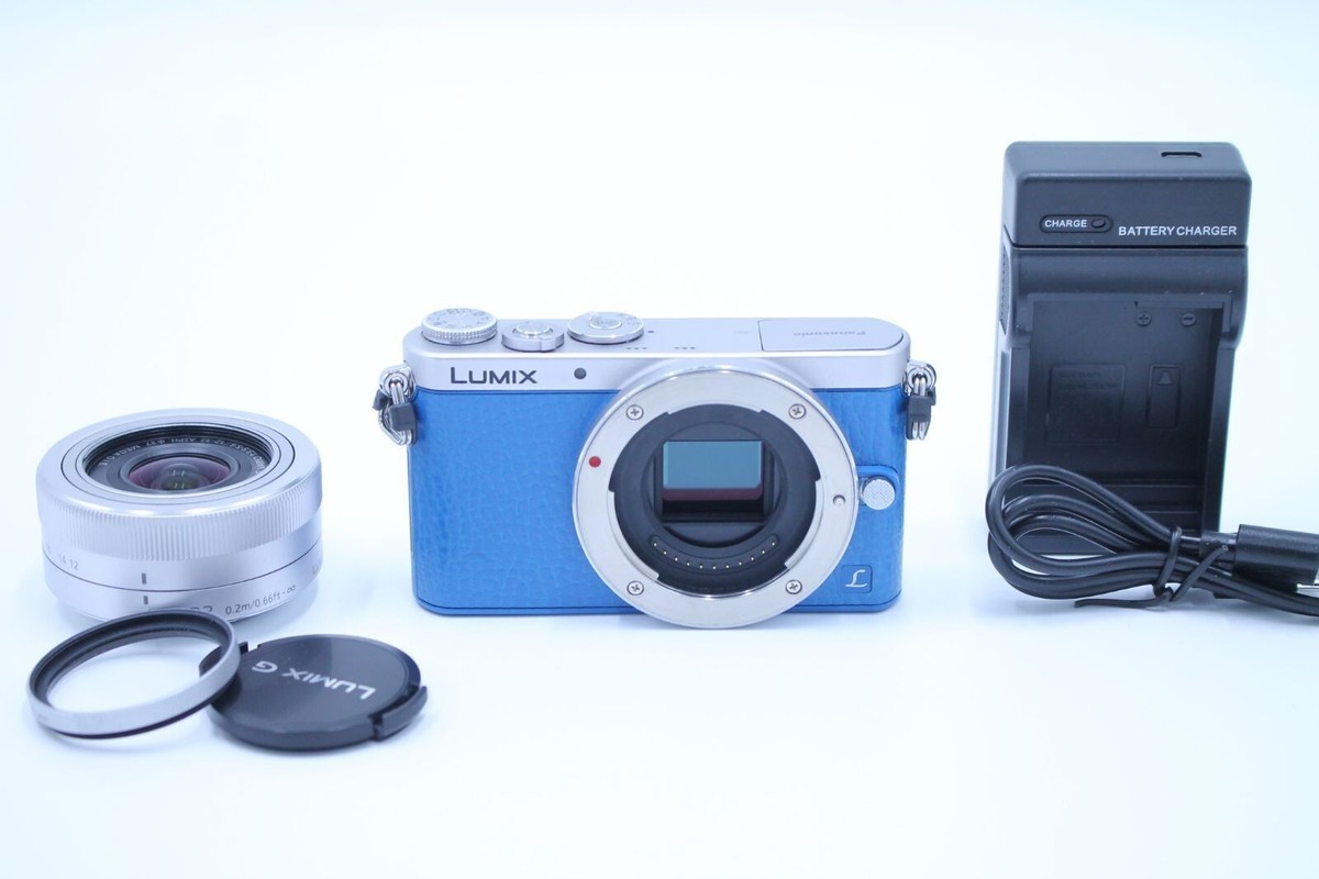 Panasonic Lumix DMC-GM1S Blue Mirrorless SLR Camera w/12