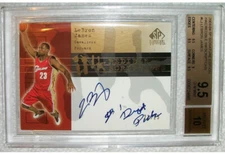 21/25 2003 LEBRON JAMES SP Signature Edition INKcredible INK Auto RC BGS 9.5 10