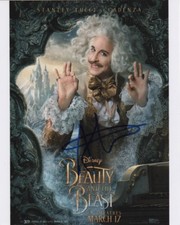 Stanley Tucci Beauty and the Beast Autographed Signed 8x10 Photo COA #O8