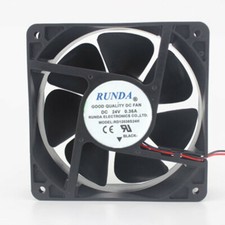 RUNDA RD12038S24H 12038 DC24V 0.36A 2-pin Welding Machine Cooling Fan