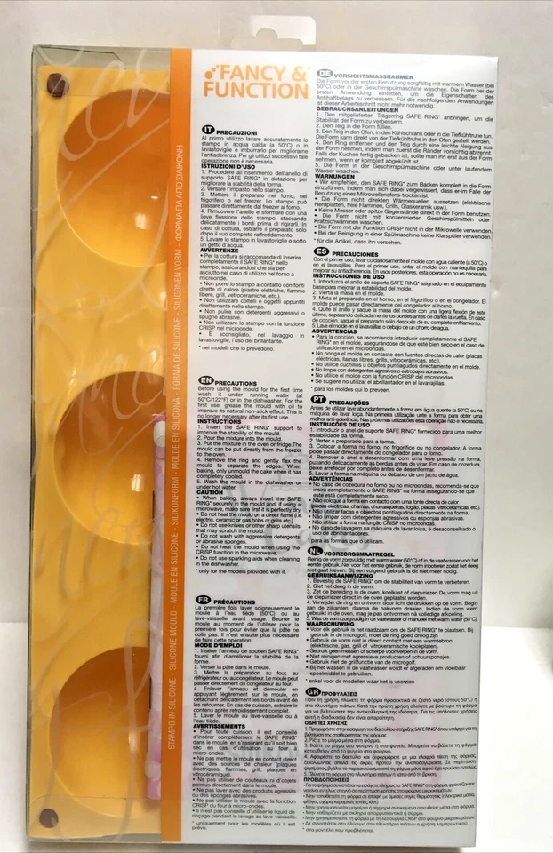 MOLDE SILIKOMART LARANJA TAMANHO 12" X 7"/FLOR 3"X 1.5" APROX NOVO NA CAIXA/FEITO NA ITÁLIA - Imagem 2 de 3