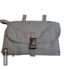 Kopi Baby Portable Diaper Changing Pad, Gray, Zip Pouch, - EUC