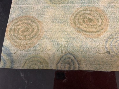 LIORA MANNE BLUE & GREEN Felt GIANT SWIRLS Placemats - Set of 4 - Wool Blend - Picture 6 of 10