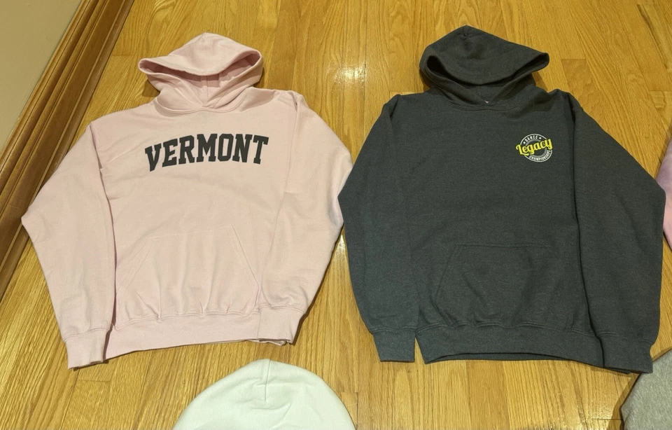 Lote de 5 sudaderas con capucha para niñas L Love Dance, Groove Competition, Legacy, BTS, Vermont Foto 3 de 4