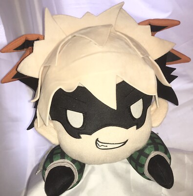 Xtarlin My Hero Academia Toy Katsuki Bakugo Plush Toy Q Version Bad Bad Face 16''