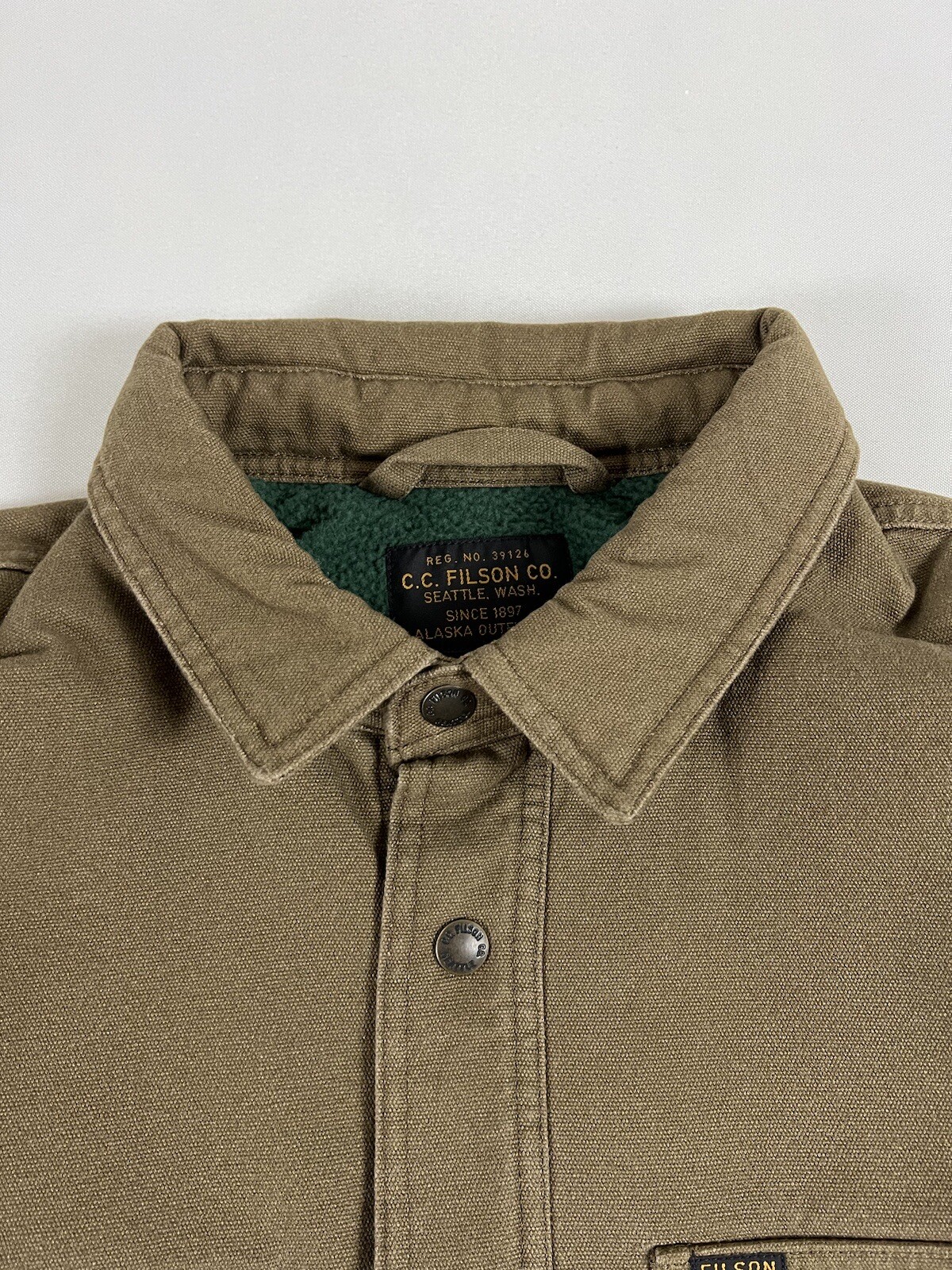 FILSON FLEECE LINED JAC-SHIRT KANGAROO M NWT SOLD OUT image 7