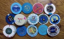  1 CASINO CHIP - YOU PICK THE ONE YOU WANT - LAS VEGAS - RENO - NEVADA - T TO W