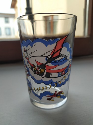 GOLDORAK Vintage 80's – Rare Boîte Antenne 2 Présentoir Magasin – 50 Badges NEUFS