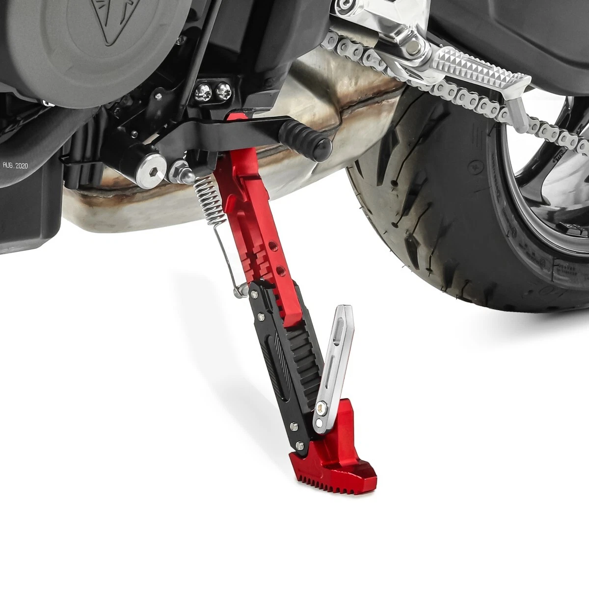 Side Stand for Royal Enfield Bullet Himalayan red
