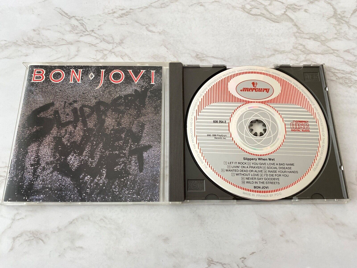 Bon Jovi Slippery When Wet CD TARGET ERA! MADE IN FRANCE BY PDO