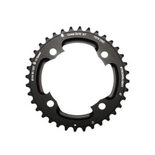 Plateau vtt double 36dts d104 2x10 ext noir 4 branches 10v(pour int 22dts)